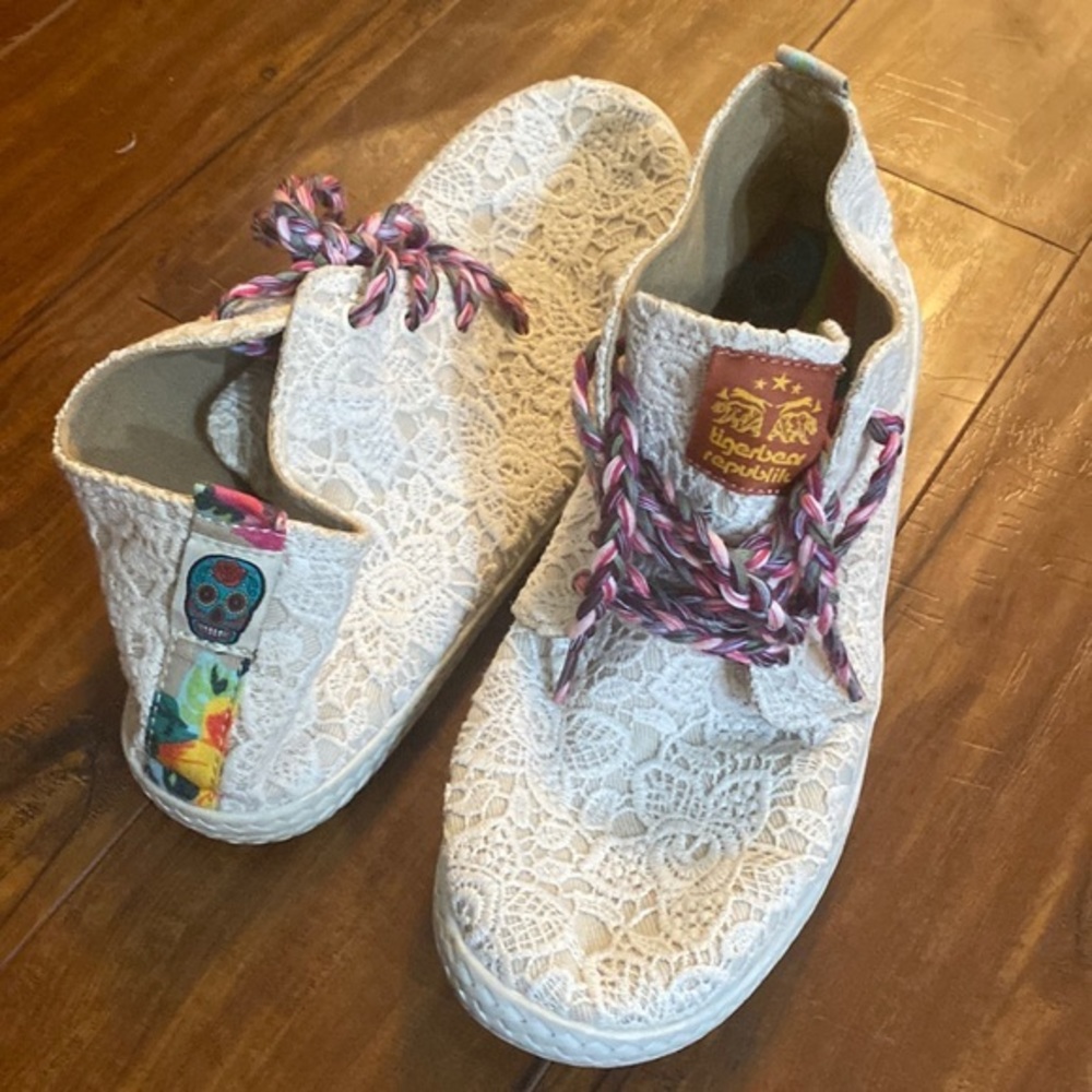 Tigerbear Republik lace sugar skull shoes‎ sneakers